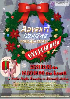 Adventi kézműves foglalkozás