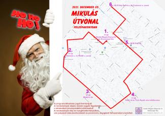Mikulás útvonal Felsőpakonyban