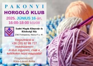 Horgoló klub 2025.06.16.
