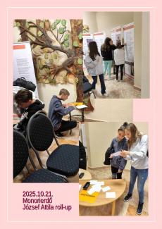 A Monorierdei Fekete István Általános Iskola tanulói játékos vetélkedő formájában ismerkedtek József Attila munkásságával. 